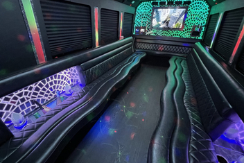 Gainesville Limo Bus Interior