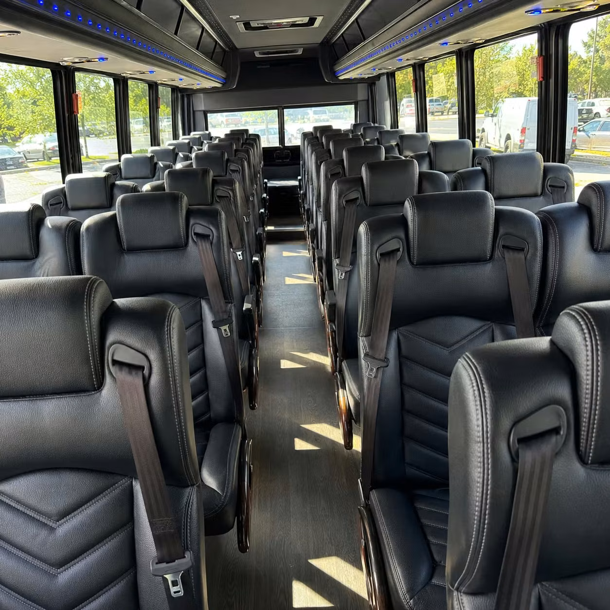 35 passenger minibus interior