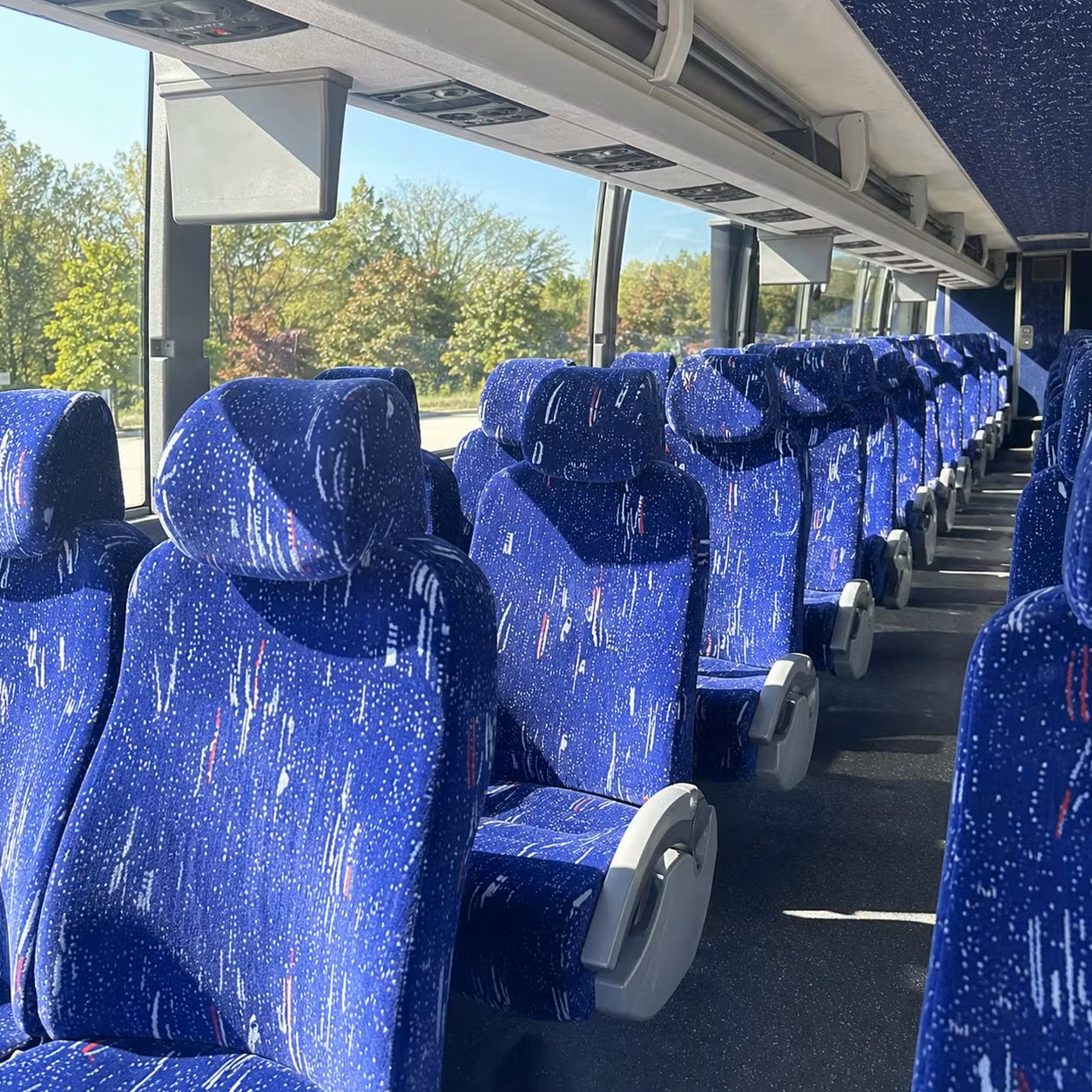 gainesville charter bus interior